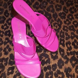 Damiani  slide pink sandal made in Italy Size 8